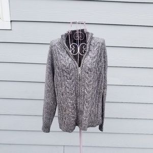 Karen Scott Sweaters - Karen Scott Cardigan with Zipper Closure Karen Scott Sweaters - Karen Scott Cardigan with Zipper Closure